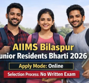 AIIMS Bilaspur Junior Residents Bharti 2026 without Exam