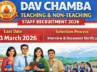 Dav Chamba Teaching & Non-Teaching Staff Recruitment 2026