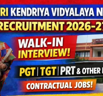 Kendriya Vidyalaya Nadaun Recruitment 2026