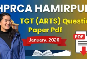 HPRCA Hamirpur TGT Arts Question Paper Pdf 2026 Download
