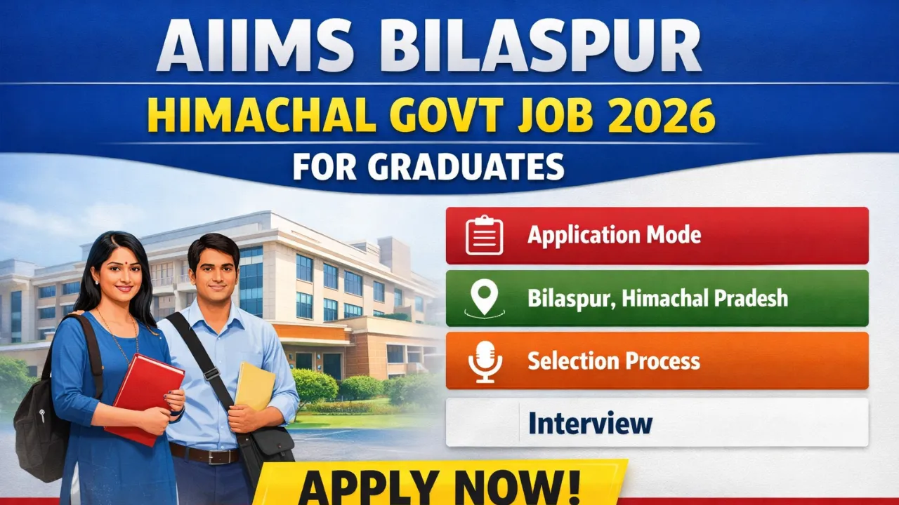 Himachal AIIMS Bilaspur Govt Job 2026 for Graduate