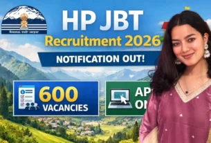 Himachal JBT Teacher Recruitment 2026 for 600 Posts