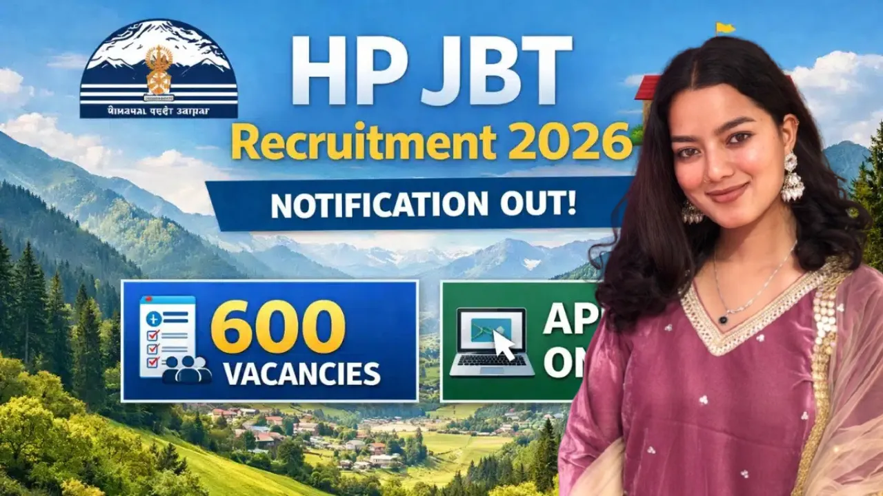 Himachal JBT Teacher Recruitment 2026 for 600 Posts