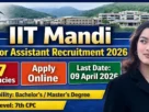 IIT Mandi Junior Assistant Recruitment 2026
