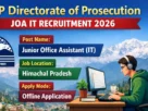 HP Directorate of Prosecution JOA IT Recruitment 2026