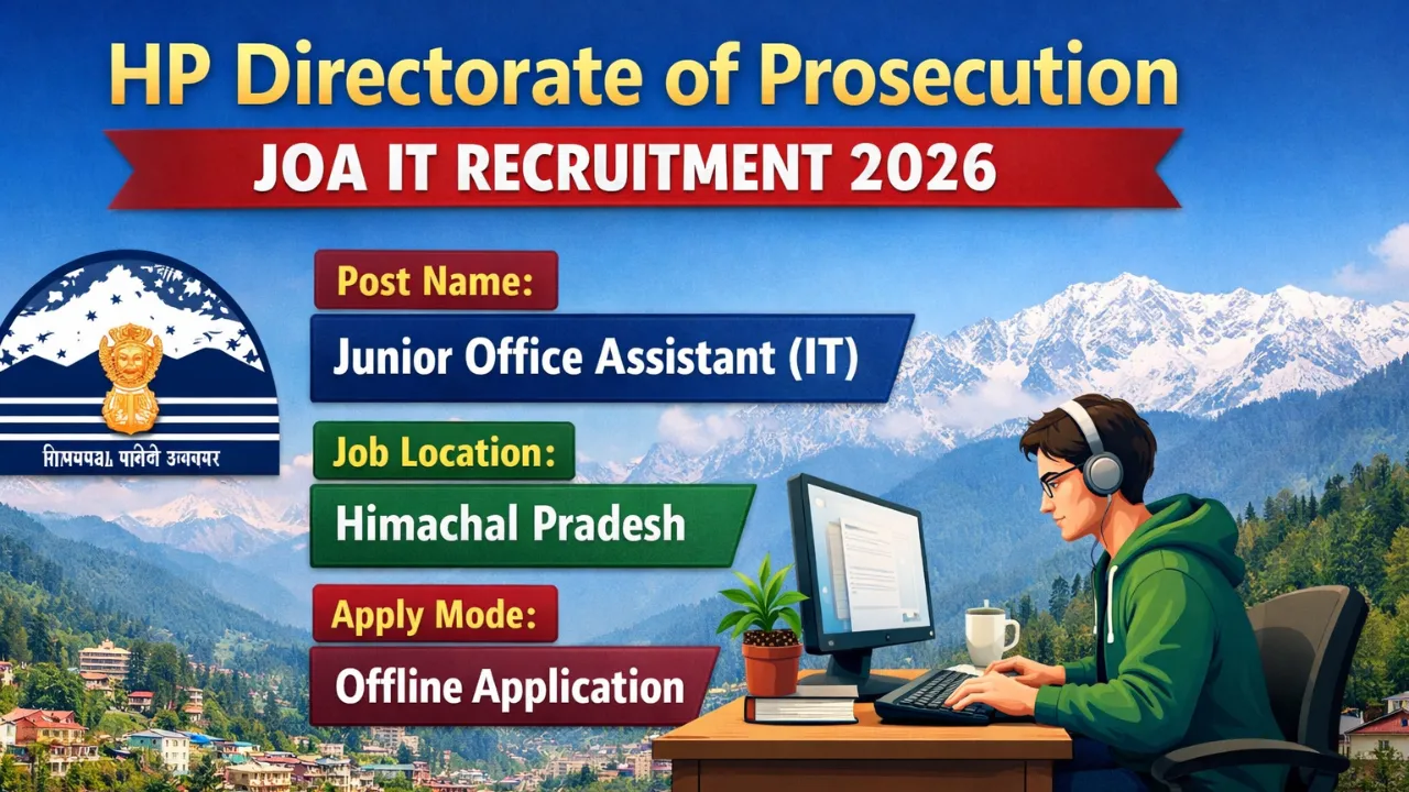 HP Directorate of Prosecution JOA IT Recruitment 2026