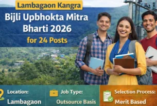 Lambagaon Kangra Bijli Upbhokta Mitra Bharti 2026 for 24 Posts