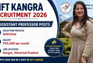 NIFT Kangra Recruitment 2026 for 4 Assistant Professor Posts