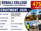 Denali College of Management and Technology 2026 for 4750 posts