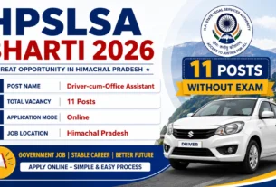 HPSLSA Bharti 2026 for 11 Posts without Exam