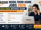 Amazon Work From Home Jobs 2026 for 10th Pass Without Exam