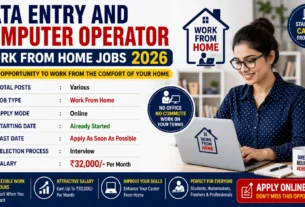 Data Entry and Computer Operator Work from Home Jobs 2026