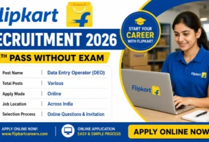 Flipkart Data Entry Operator Recruitment 2026 for 10th Pass without Exam