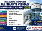 Himachal Pradesh Jal Shakti Vibhag Dharampur Recruitment 2026 for 30 Posts