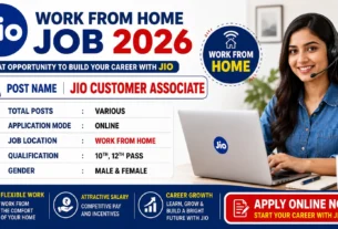 Jio Work From Home Job 2026 for 10th,12th Pass