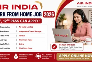 Air India Work From Home Job 2026 for 10th, 12th Pass