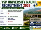 Himachal YSP University Nauni Recruitment 2026 for 02 Posts