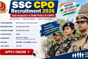 ssc cpo recruitment 2026
